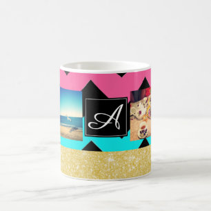 Café Taza del collage de fotos de Instagram