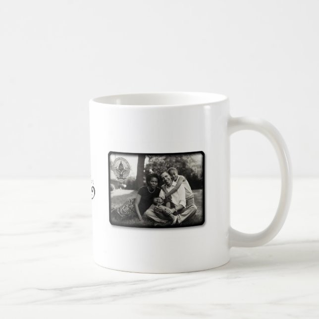 Café Taza del collage del amor de Obama (Derecha)