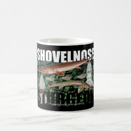Café Taza del collage del esturión de Shovelnose