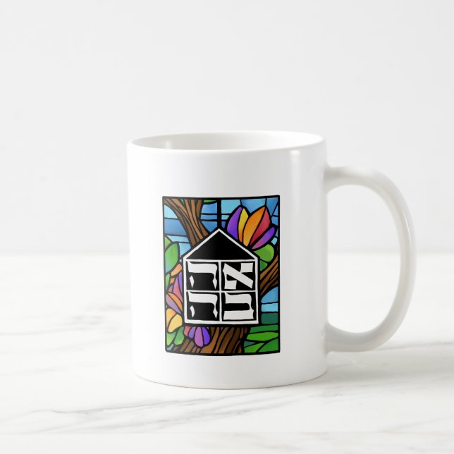 Café Taza del color de Beit Ahaversary 11oz (Derecha)