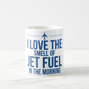 Café Taza del combustible de avión