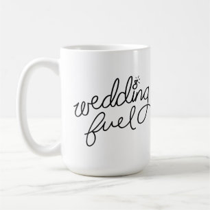 Café Taza del combustible de la boda