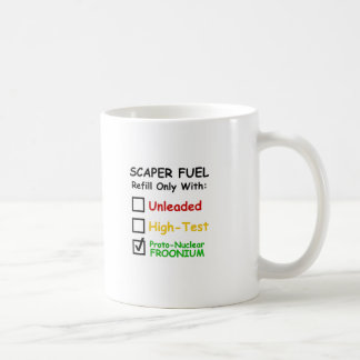Café Taza del combustible de Scaper