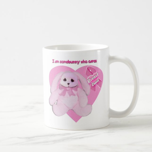 Café Taza del conejito del cáncer de pecho (Derecha)
