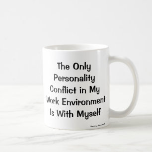 Café Taza del conflicto de la personalidad para el