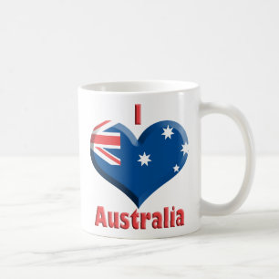 Café Taza del corazón de Australia