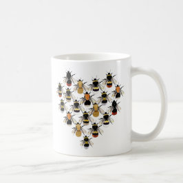 Café Taza del corazón de la abeja