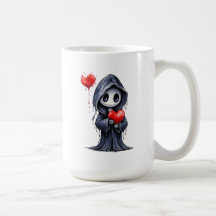 Taza del corazón de la muerte gótica linda – Hallo