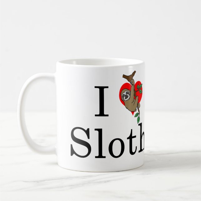 Café Taza del corazón de la pereza (Izquierda)