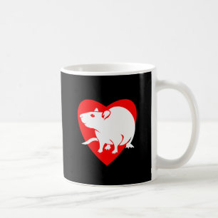 Café Taza del corazón de Rattitude