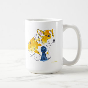 Café Taza del Corgi de Blue Ribbon