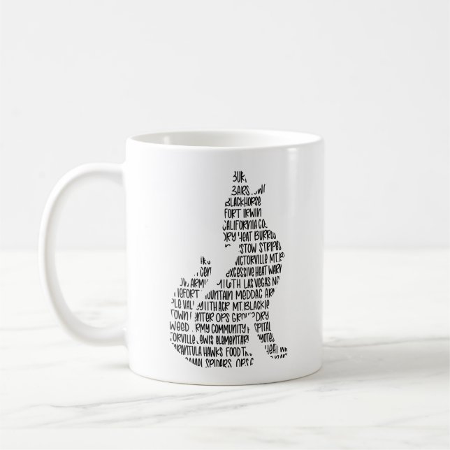 Café Taza del coyote de Irwin del fuerte (Izquierda)