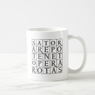 CAFÉ TAZA DEL CUADRADO MÁGICO DE SATOR
