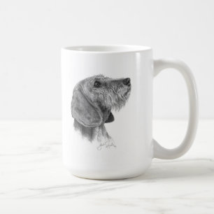 Café Taza del Dachshund de Wirehair
