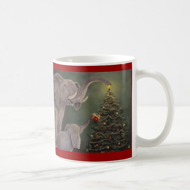 Café Taza del día de fiesta de los elefantes (Derecha)