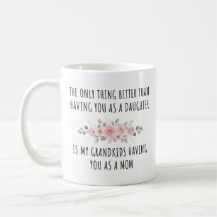 Café Taza del Día de la Madre con Hija, Mamá y Nietos F