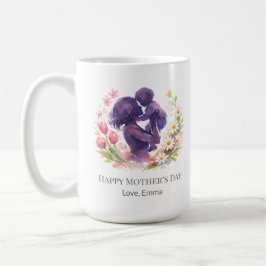 Café Taza del Día de la Madre floral personalizada para