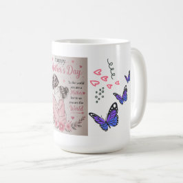 Café Taza del Día de la Madre Mariposa Feliz