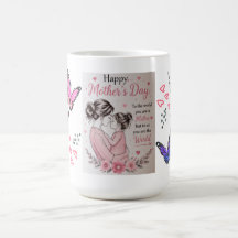 Taza del Día de la Madre Mariposa Feliz