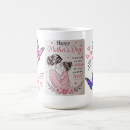 Café Taza del Día de la Madre Mariposa Feliz