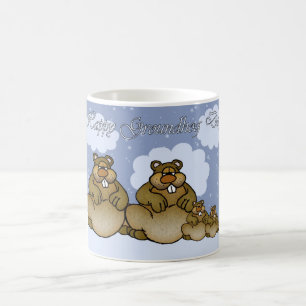 Café Taza del día de la marmota con la familia linda d