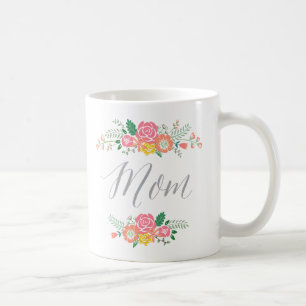 Café Taza del día de madre del ramo el