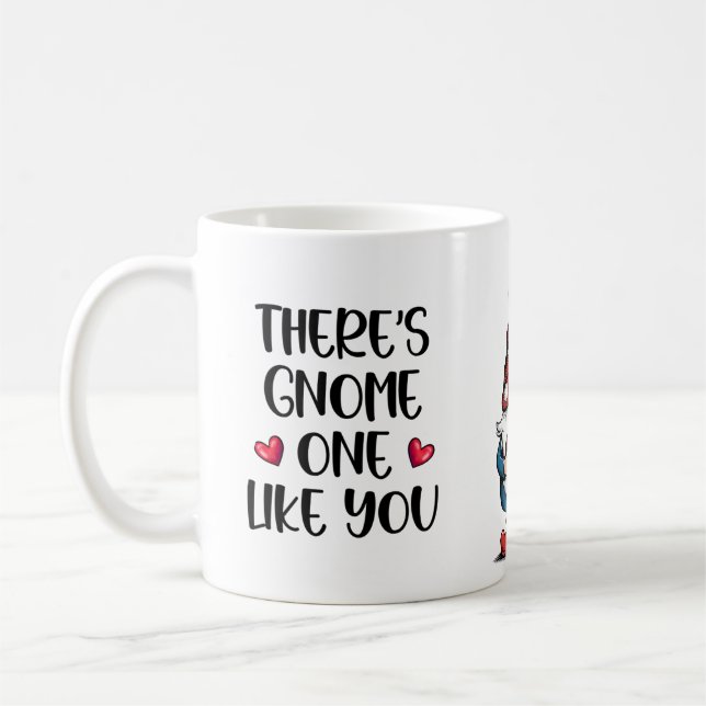Café Taza del Día de San Valentín del Gnomo Adorable (Izquierda)