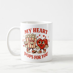 Café Taza del Día de San Valentín Mi Corazón Estalla po