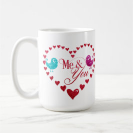 Café Taza del Día de San Valentín para Pájaros del Amor