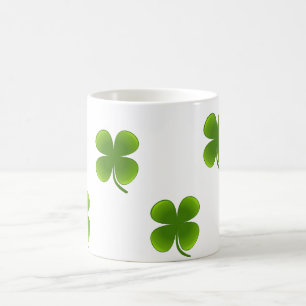 Café Taza del día de St Patrick del trébol (taza)