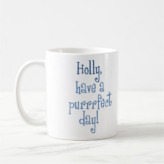 Café Taza del día del acebo de Purrrfect