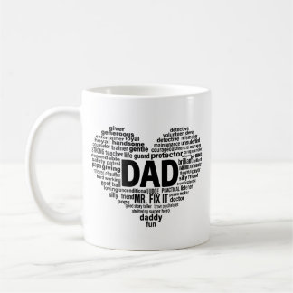 Café Taza del Día del Padre con Arte de Palabras en For