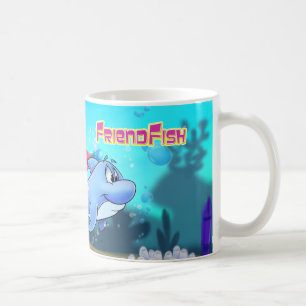 Café Taza del dibujo animado del delfín de la diversi
