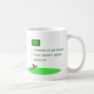 Café Taza del dibujo animado del golf de Eagle del