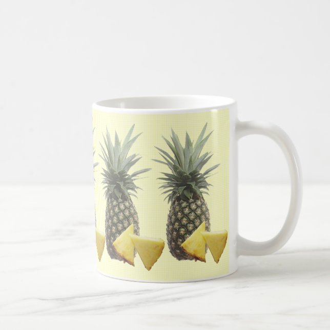 Café Taza del diseño de la piña (Derecha)