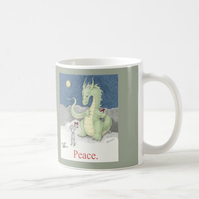 Café Taza del dragón de la paz (Derecha)
