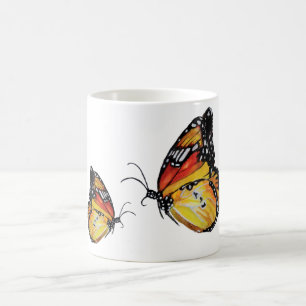 Café Taza del drawingWhite de la acuarela de la