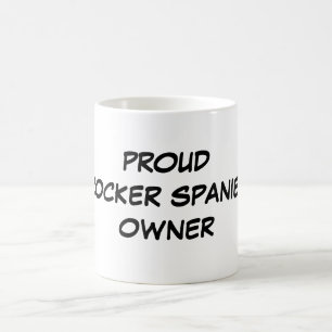 Café Taza "del dueño orgulloso de cocker spaniel"