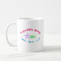 Taza del ejército CDKL5 11oz de Aubree