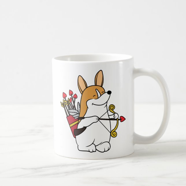 Café Taza del el día de San Valentín del Cupid del (Derecha)