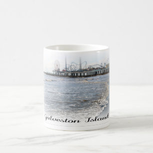 Café Taza del embarcadero del placer de la isla de