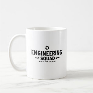 Café Taza del Equipo de Ingeniería – Construye. Repara.