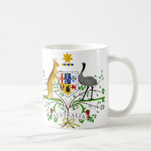 Café Taza del escudo de armas de Australia