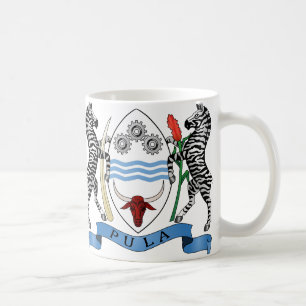 Café Taza del escudo de armas de Botswana