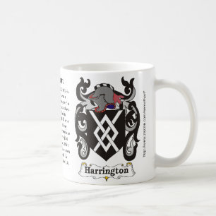 Café Taza del escudo de armas de la familia de