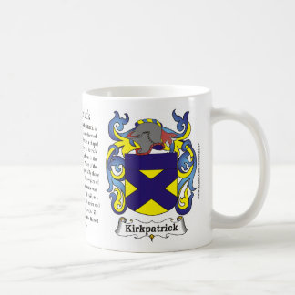Café Taza del escudo de armas de la familia de