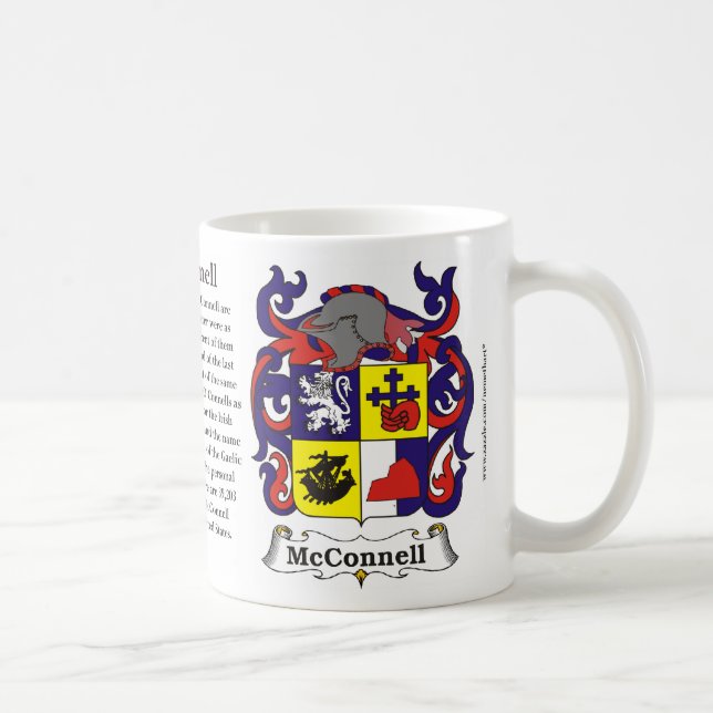 Café Taza del escudo de armas de la familia de (Derecha)