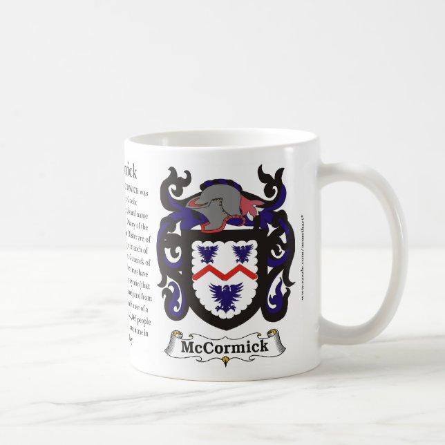 Café Taza del escudo de armas de la familia de (Derecha)