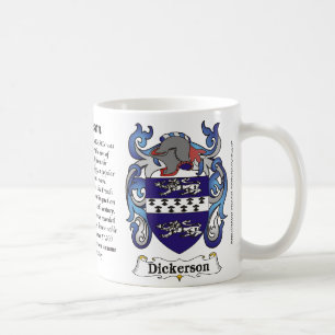Café Taza del escudo de armas de la familia de