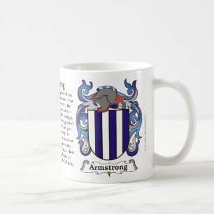 Café Taza del escudo de armas de la familia de